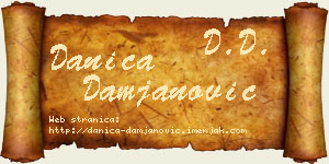 Danica Damjanović vizit kartica